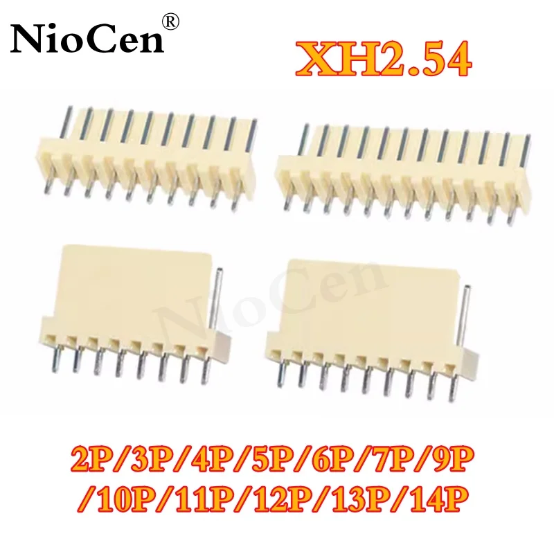 50PCS XH2.54 Connector 2.54mm Pin Header XH2.54-2P/3P/4P/5P/6P/7P/8P/9P/10P XH2A/3A/4A/5A/6A/7A/8A/9A/10A