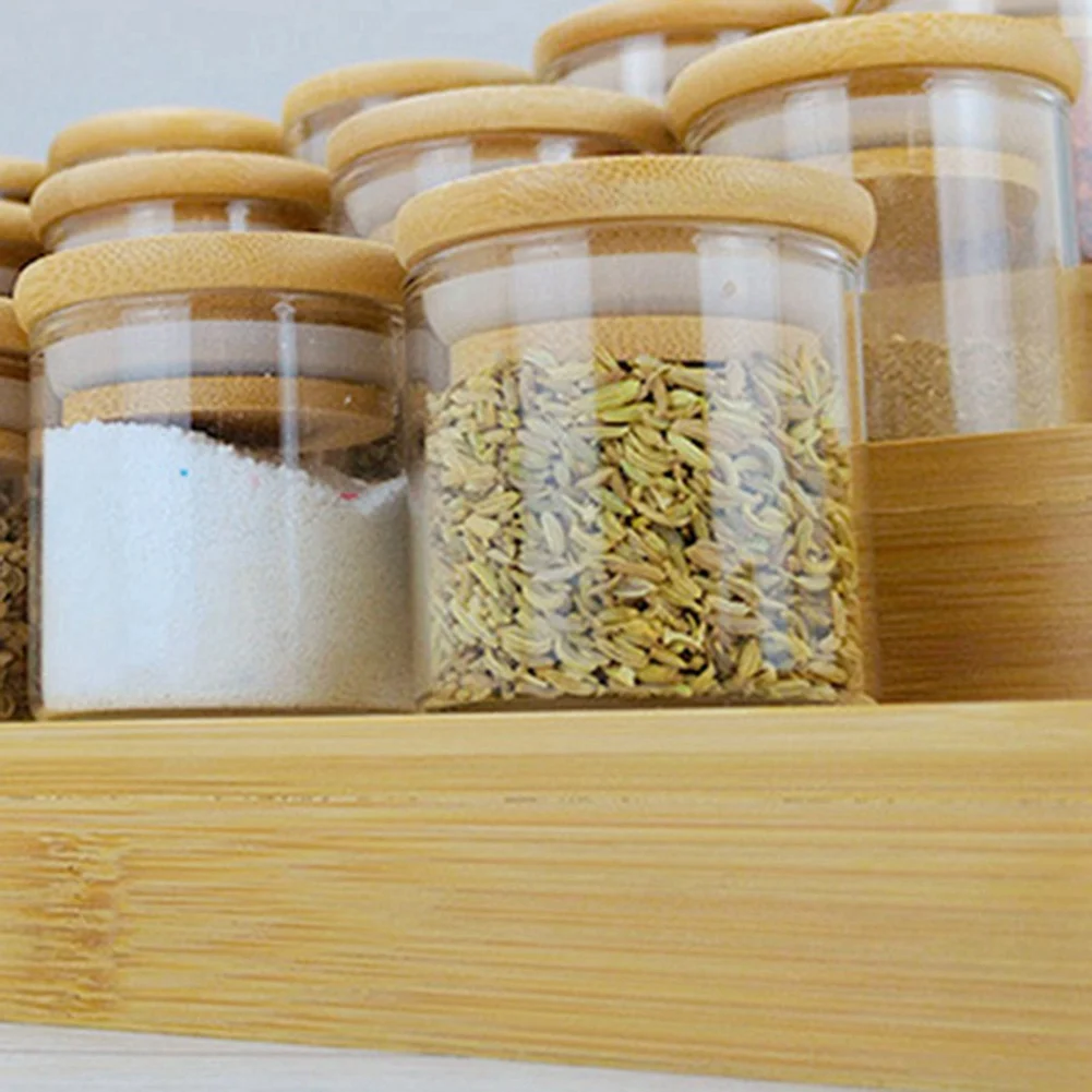 

AB11-2X 3-Tier Non-Expandable Bamboo Spice Rack Step Shelf Cabinet Organizer