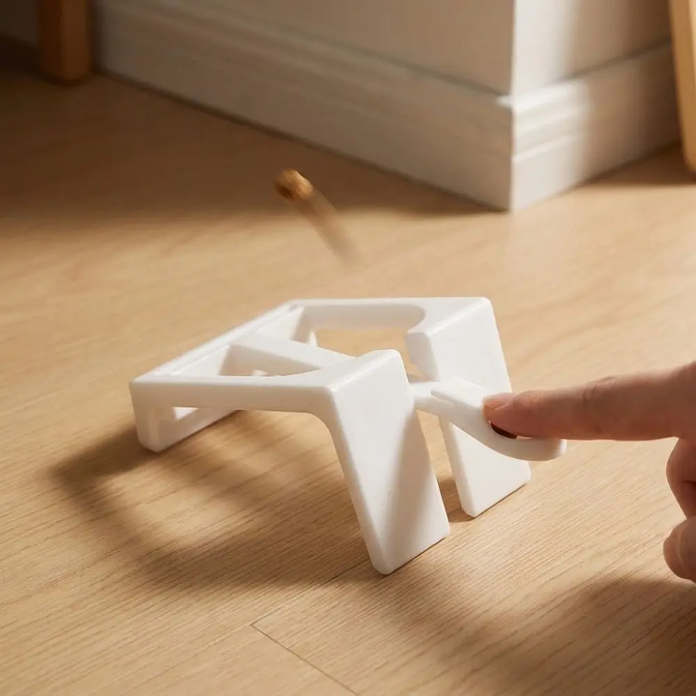 Manual Pet Treat Launcher Enrichment 3D Printing Cat Snack Dispenser Non Slip Stand Plastic Kitten Reward Launcher Pet Friendly