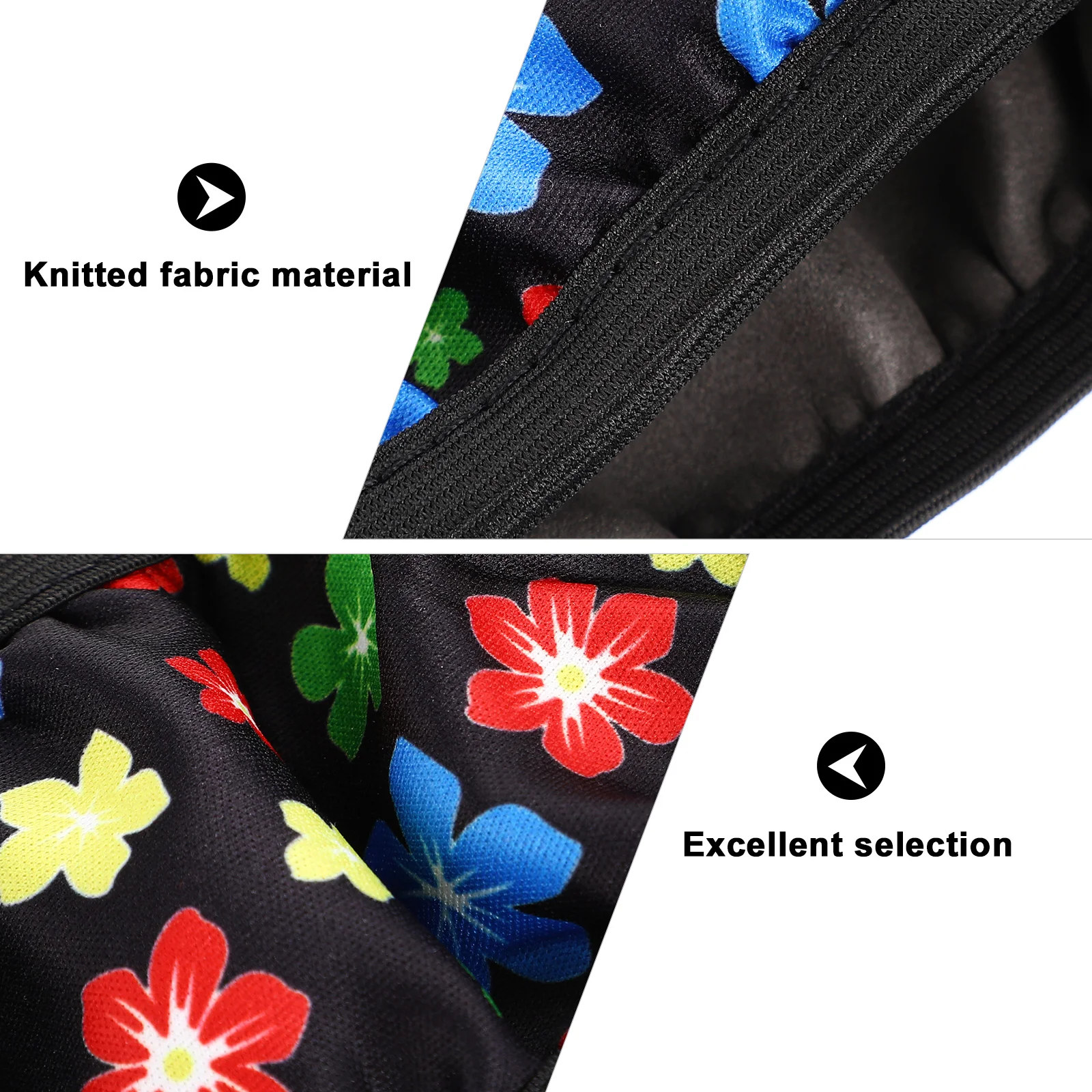 

Knitted Fabric Soft Steering Wheel Cover 37 39cm Diameter Non Fading Elastic Material Car Accessories Automotive Protector