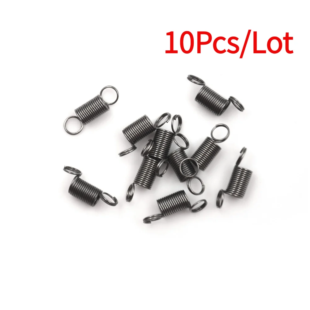 10Pcs/Lot 15mm Stainless Steel small Tension Spring With Hook For Tensile DIY Toy.