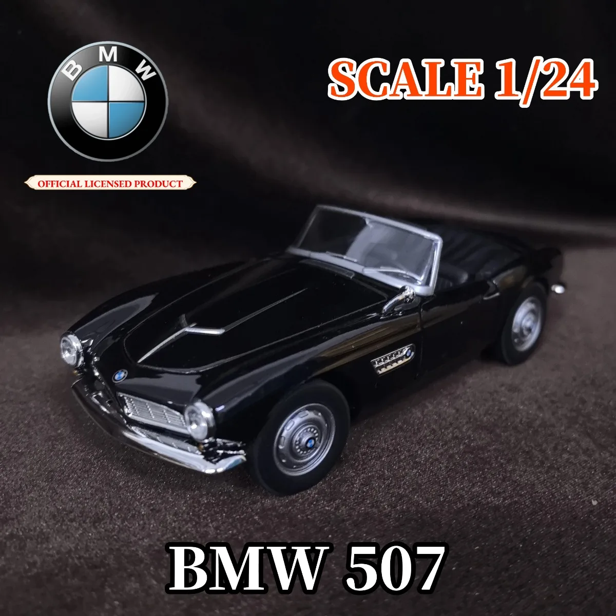 

Ограниченная модель автомобиля BMW 507, масштаб 1:24, миниатюрная копия роскошного автомобиля, детская рождественская подарочная игрушка
