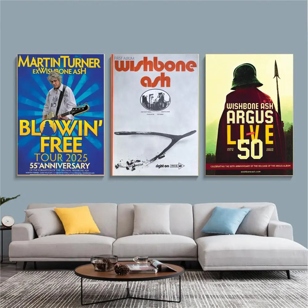 band W-Wishbone Ash-H Painting Calligraphy Nature Inspired Artwork for Living Room  Home Decoration