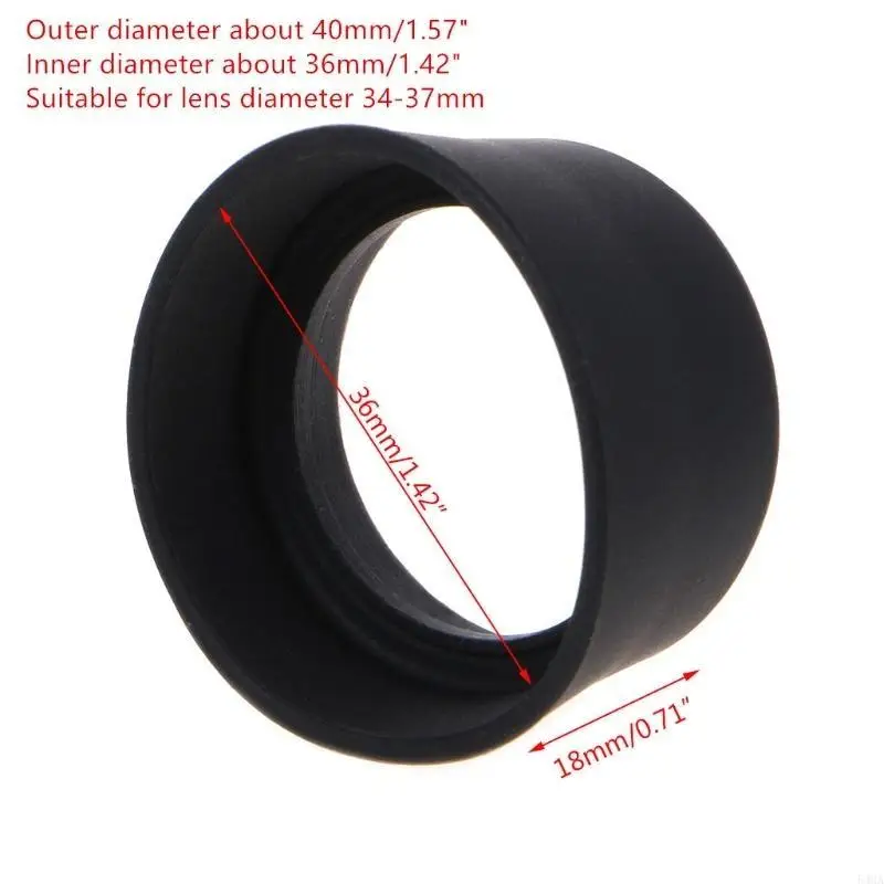 Rubber Eyecups with 35-37mm Inner Diameter Flexible Rubber Eyepiece Eye Shielding
