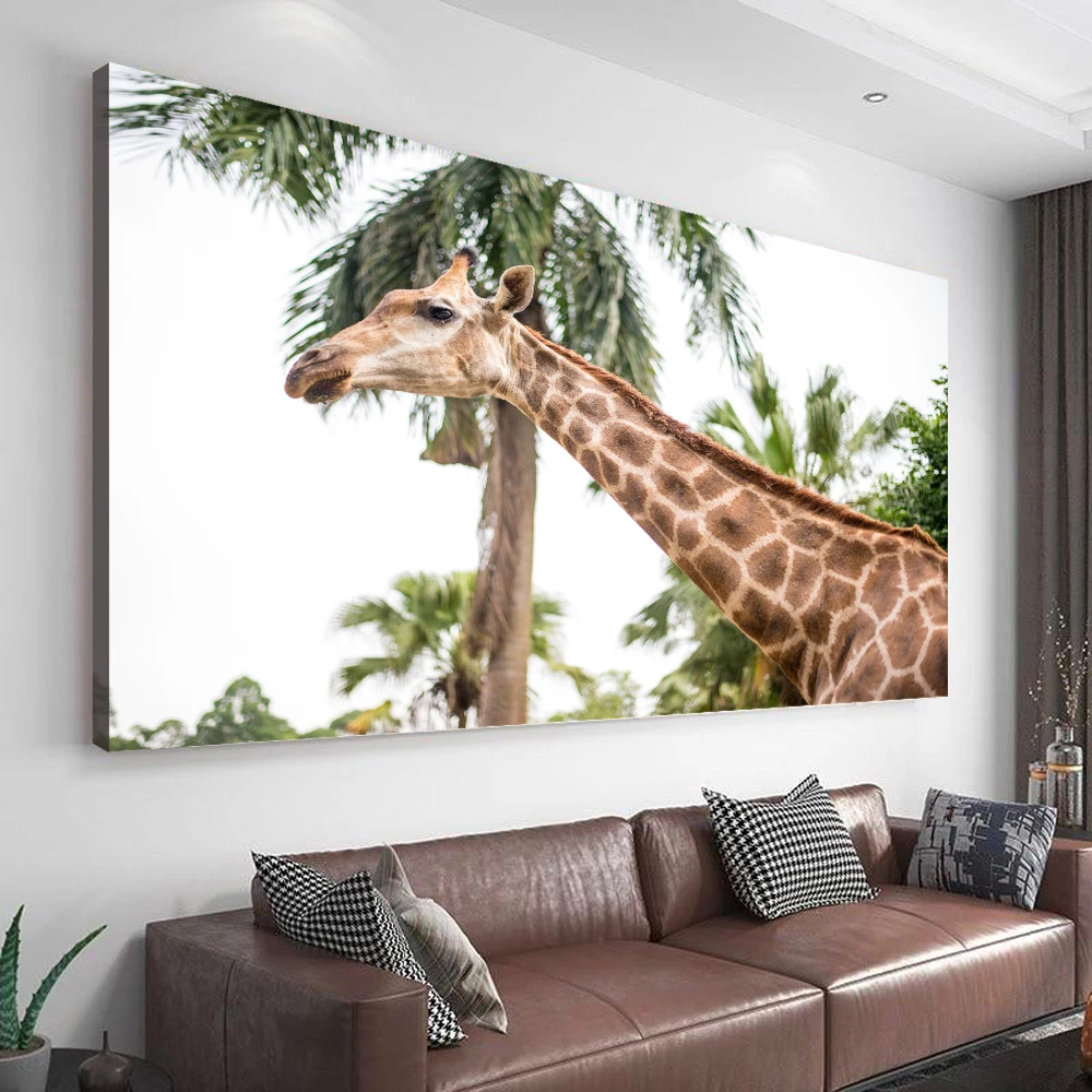 Large Size Home Decorative Canvas Printing, The Giraffe Wall Art, Canvas Prints for Living Room, Wall Decoration Poster