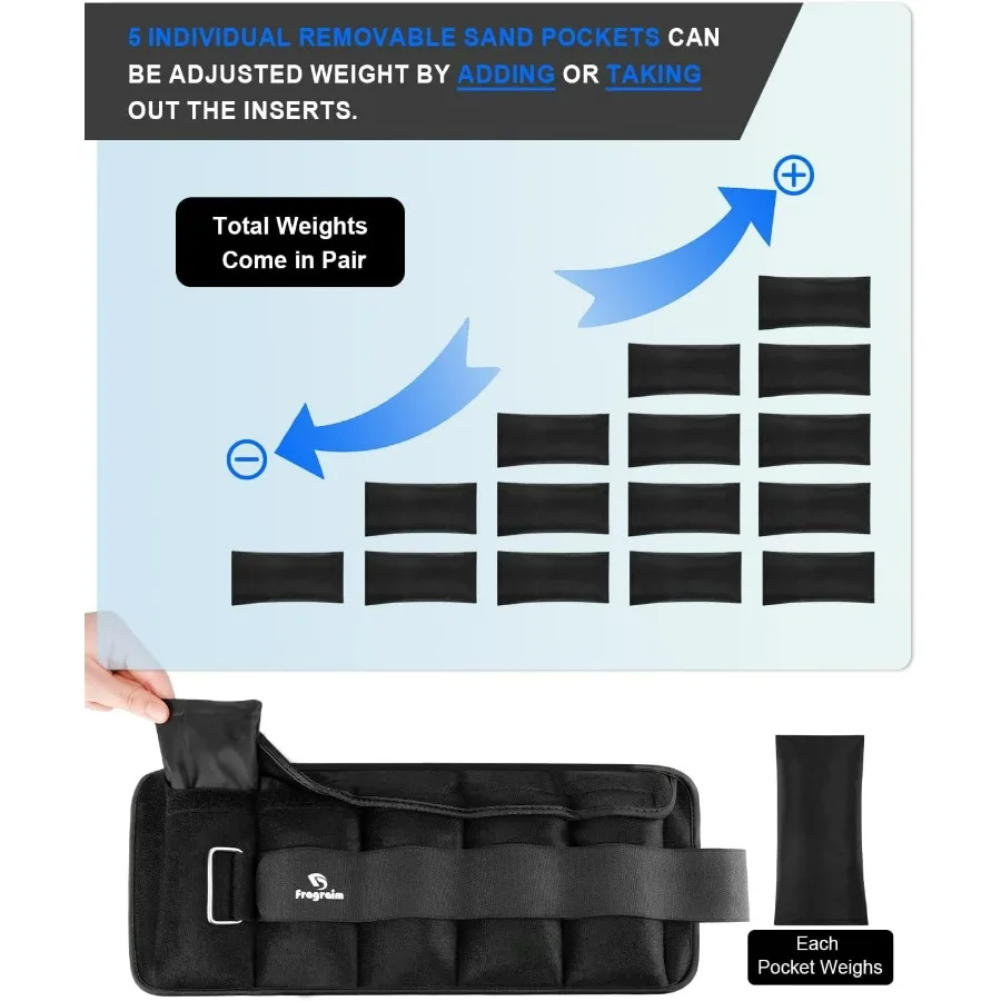 أوزان الكاحل القابلة للتعديل 13 4 5 6 8 10 12 15 20 رطل مع وزن قابل للإزالة للركض والجمباز والتمارين الرياضية والعلاج الطبيعي