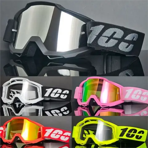 Durable Motorcycle Racing Goggles Clear PC Lens Anti Wind Off-road Motorbike Glasses