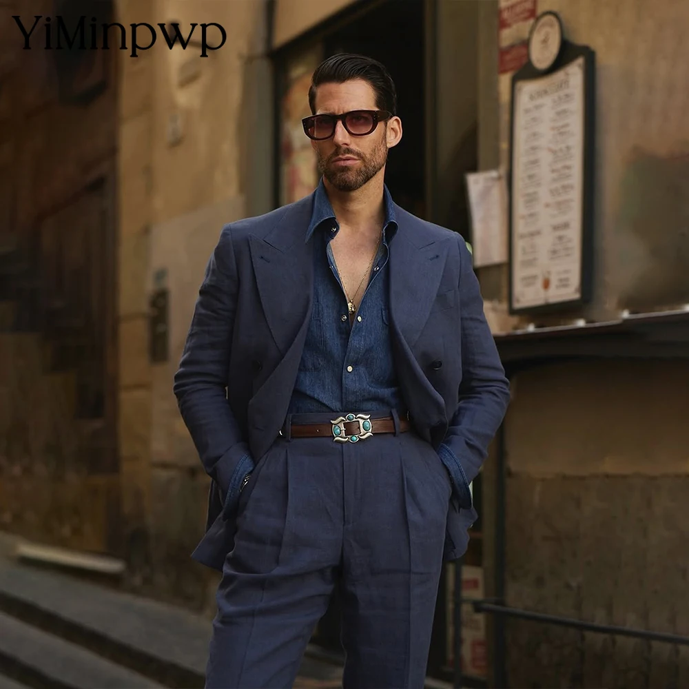 

Premium Men Suits Set 2 Pieces Single Breasted Wedding Groom Business Suits for Businessman Attire Blazer Sets Jacket+Pants