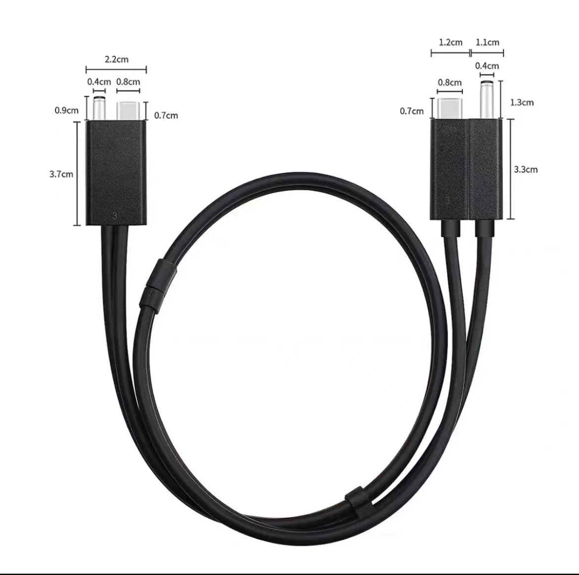 Original For HP Thunderbolt Dock G2 Combo Cable Cord 230W 3XB96UT  Replacement Cable 0.7M  100% Spot Test OK