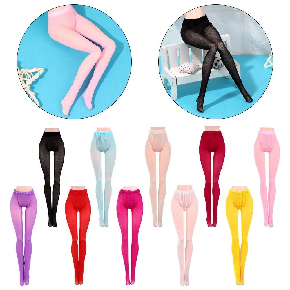 Suits 1/6 Bottoms Socks Miniature Clothes Mini Elastic leggings Doll Silk Stockings Dolls Accessories Toys Panty hose