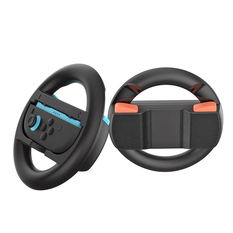 FFYY-2PCS Steering Wheel For Nintendo Switch 2 Joy Con Controller Enhanced Racing Wheel Hand Grip For Mario Kart 8 Deluxe