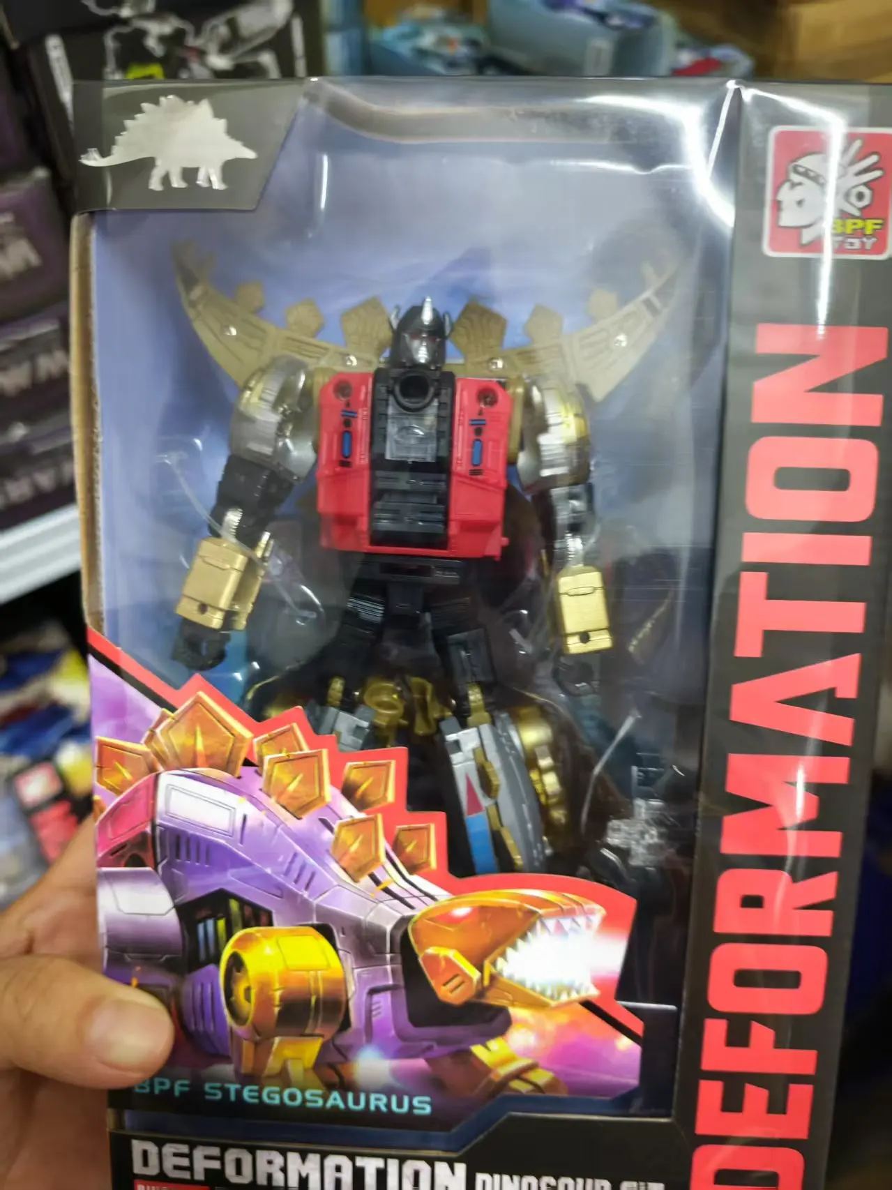 BPF 5IN1 ABS 모델 변환 G1 로봇 장난감 Dinoking Volcanicus Grimlock Slag Sludge Snarl Swoop Slash Dinobots 액션 피규어