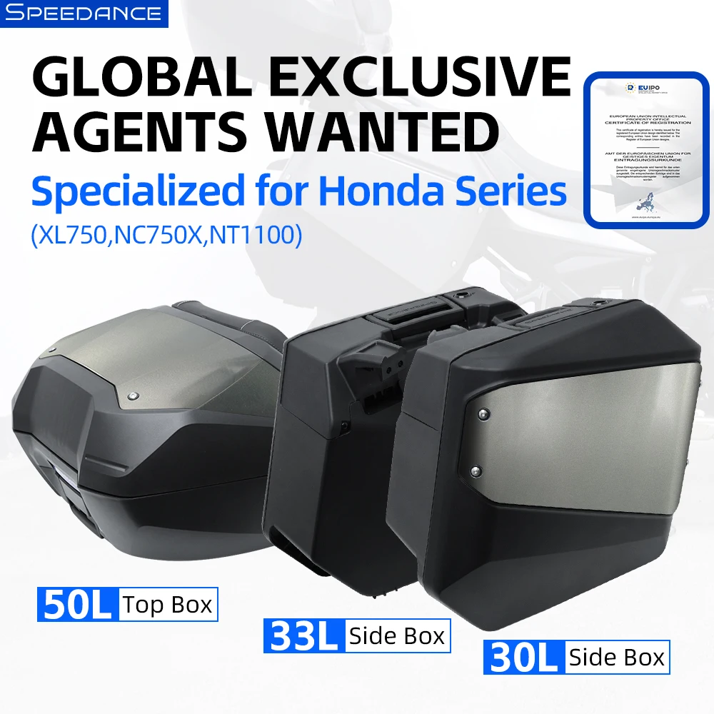 

Speedance Motorcycle Top Box Side Cases Luggage Trunk For Honda NT1100 Touring Commuting