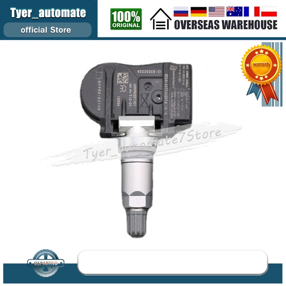 TMPS FOR 2015 2016 2017 2018 2019 2020 KIA OPTIMA (JF) TIRE PRESSURE SENSOR TPMS 433MHz 52933-D4100 52933-F2000 52933-D9100