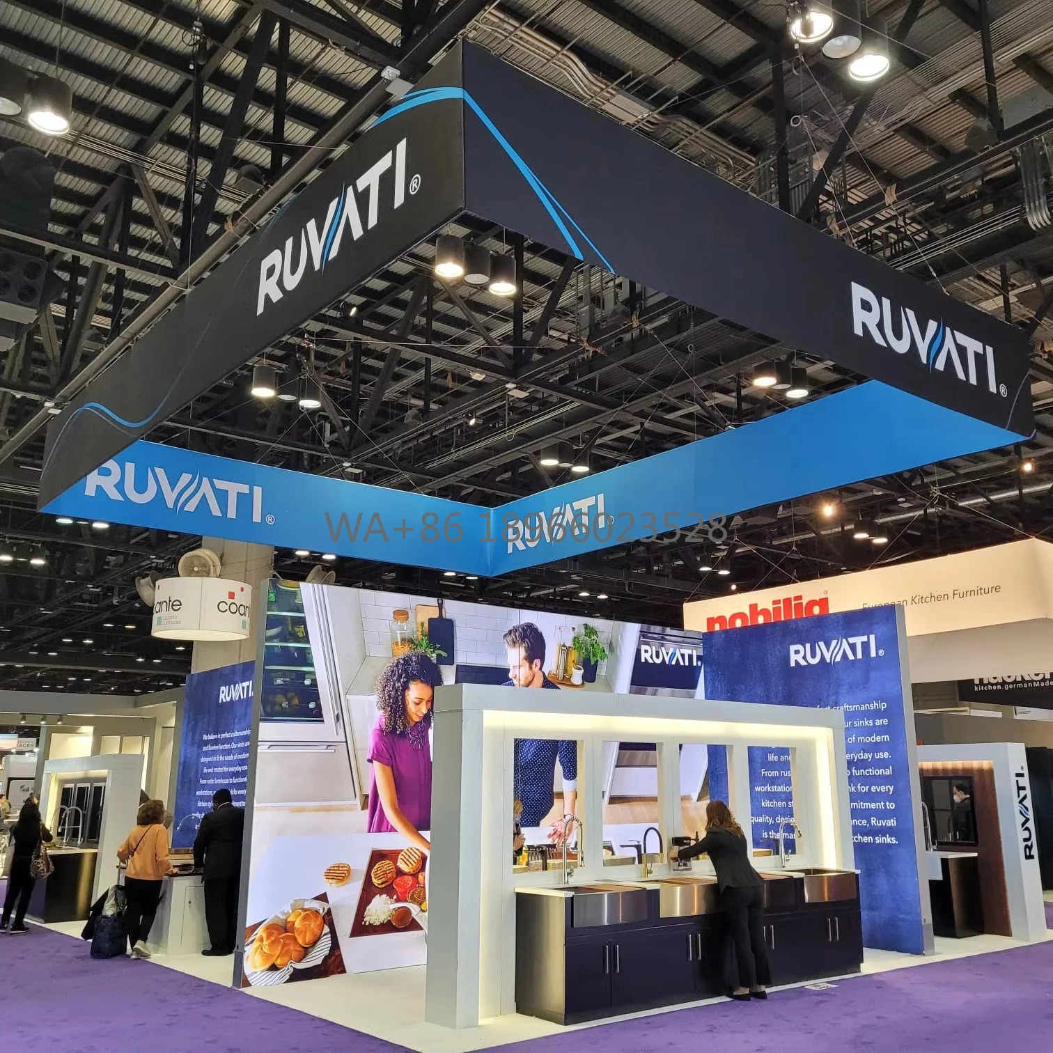 صناعة الأثاث تصميم كشك عرض تجاري كبير لـ AWFS Fair Las Vegas