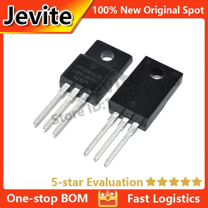 

Jevite 100% New Original electronics Controller 10-5 units/lote IXFP22N65X2M TO-220 650V 22A MOSFET transistor