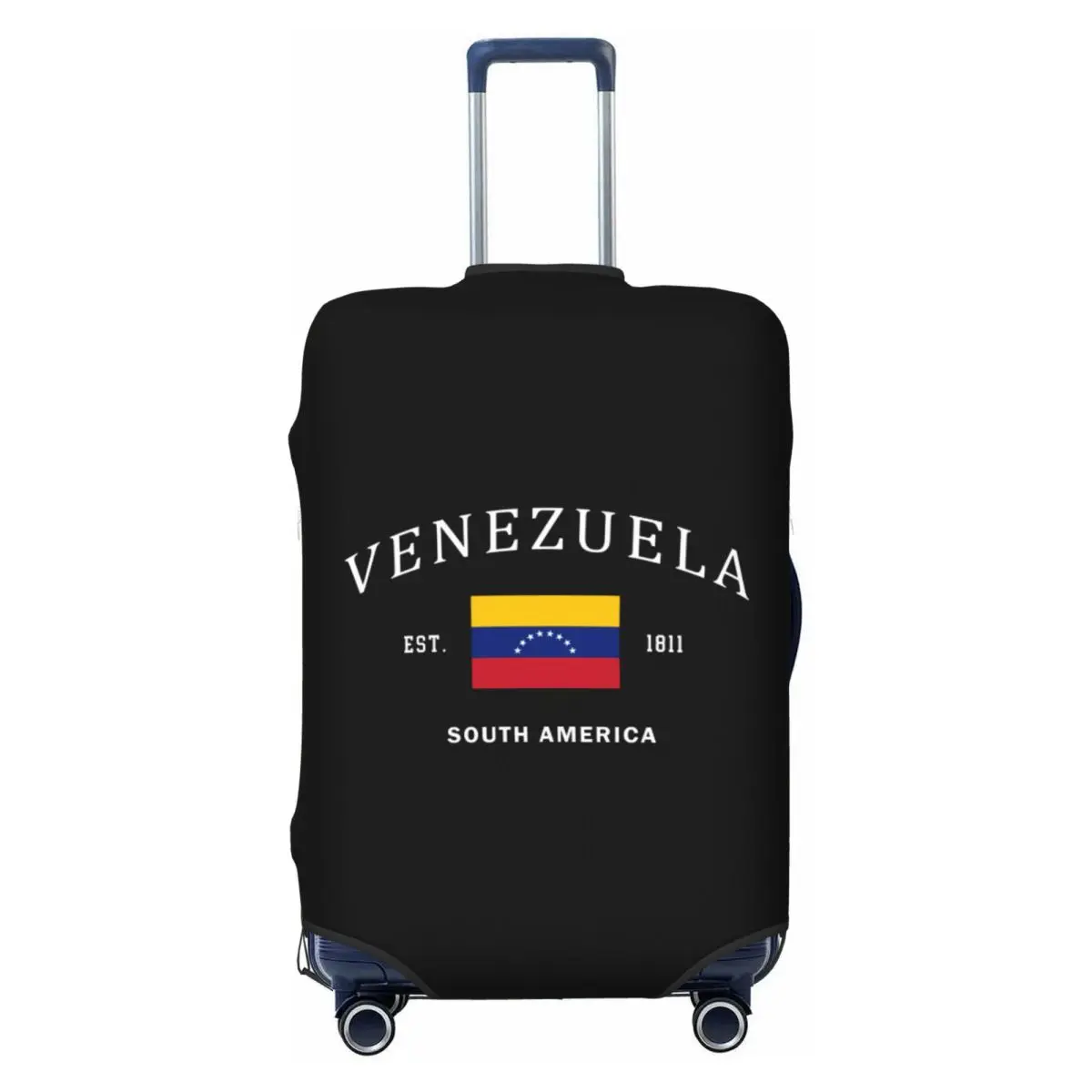 

Чехол для багажа с флагом Венесуэлы на заказ, эластичный защитный чехол для дорожного чемодана Venezuelan Patriotic Pride, подходит для 18-32 дюймов
