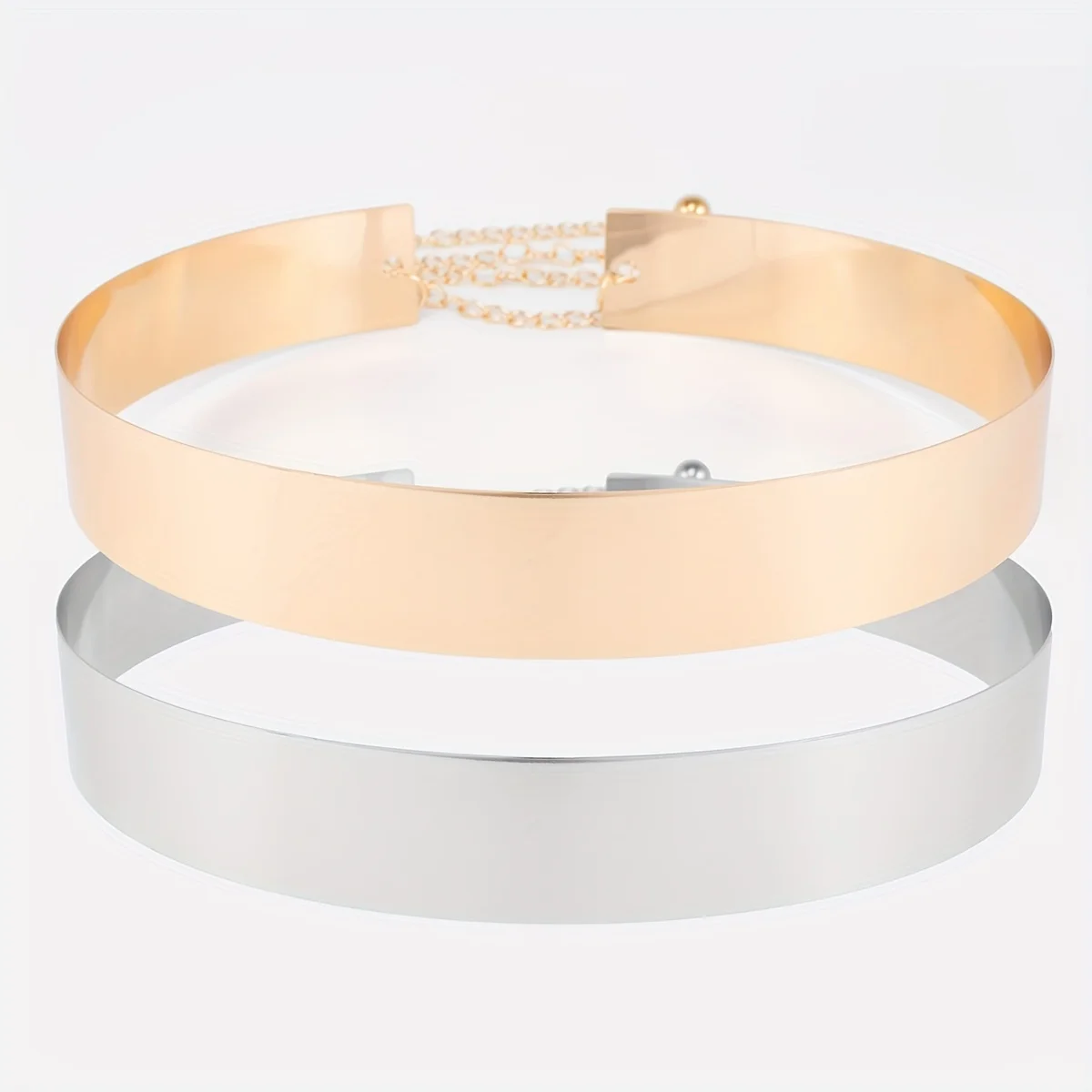 الكلاسيكية الذهبي حزام معدني العصرية قابل للتعديل الخصر سلسلة فستان أنيق حزام الجسم مجوهرات للنساء الاستخدام اليومي