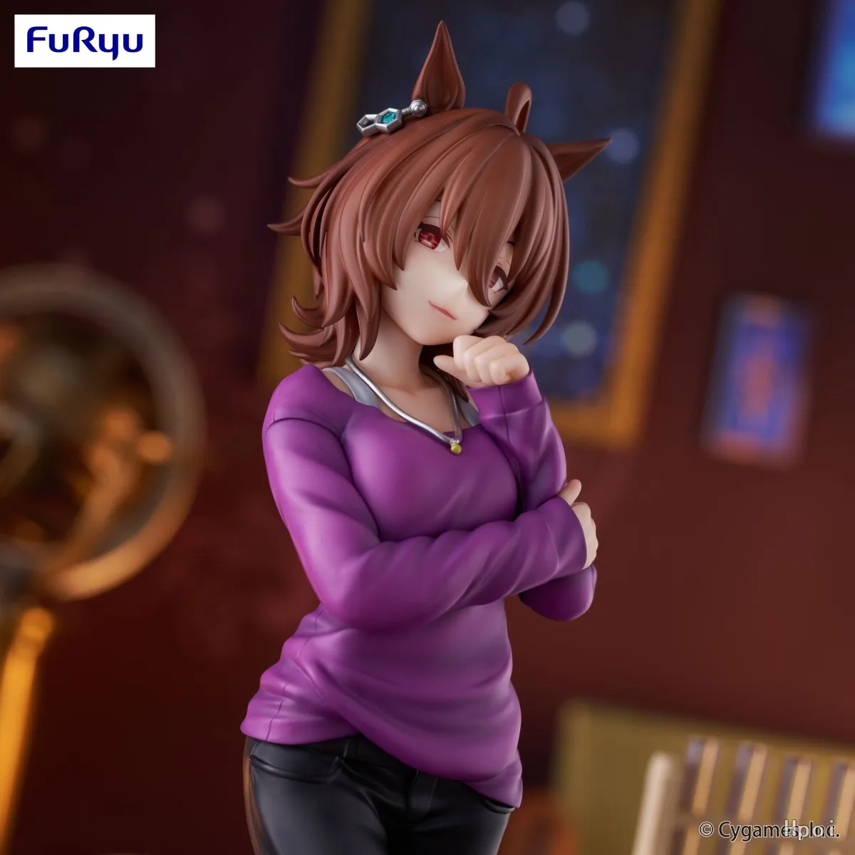 الأصلي Furyu Trio-Try-iT Umamusume: جميلة ديربي مانهاتن مقهى أغنيس تاشيون 21 سنتيمتر البلاستيكية عمل أنيمي نموذج لجسم تحصيل