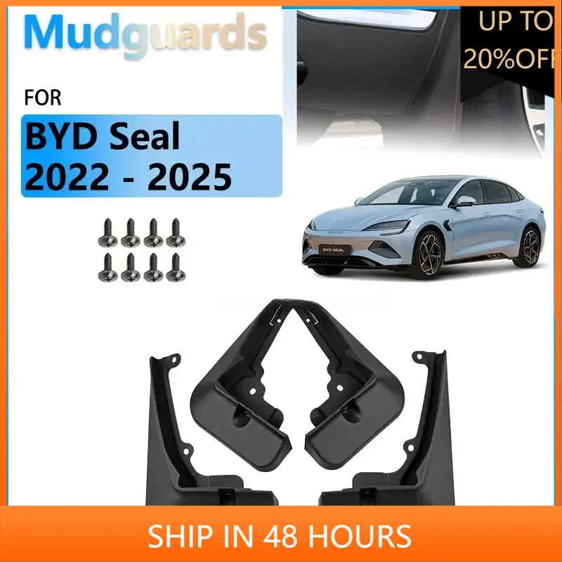 

НОВИНКА 1 автомобиль для BYD Seal 2022 2023 2024 2025 аксессуары брызговики переднее и заднее колесо брызговики защита от брызг Fender Stic