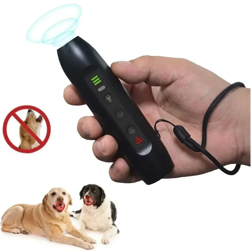 Ultrasonic Pet Cat and Dog Repeller Handheld Anti-bite and Anti-barking Expulsion Stick LED with Flashlight Barking Stopper Pet