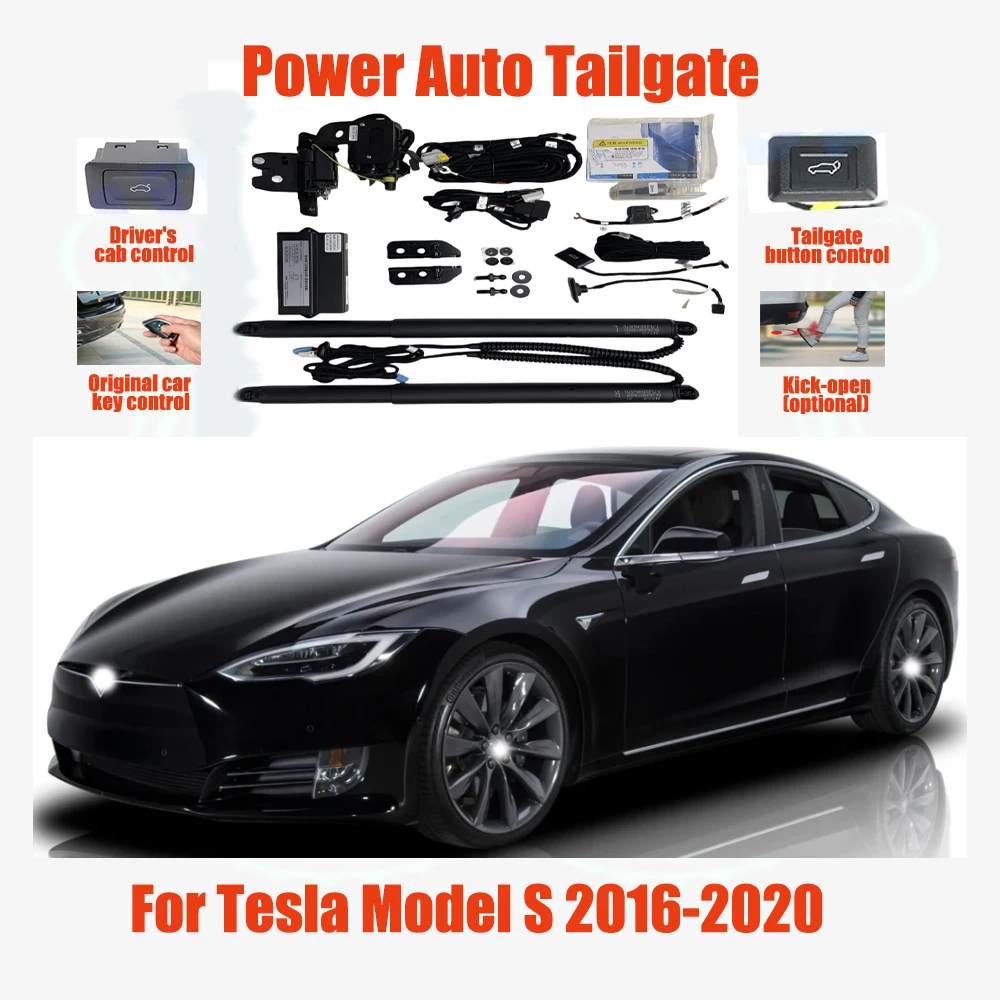 

Для Tesla Model S 2016-2020 электрические автоматические всасывающие замки задней двери, подходящая система модификации багажника