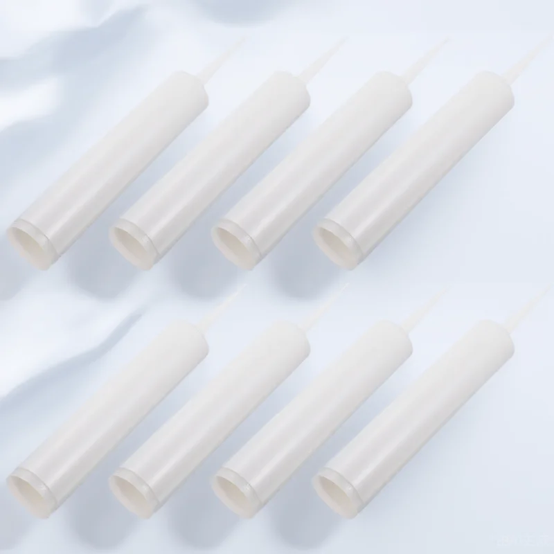 

8 Sets 300ml White Empty Caulk Tubes Refillable Sealant Glass Glue Tube Plastic PVC Containers for Bathroom Kitchen Tile Crack