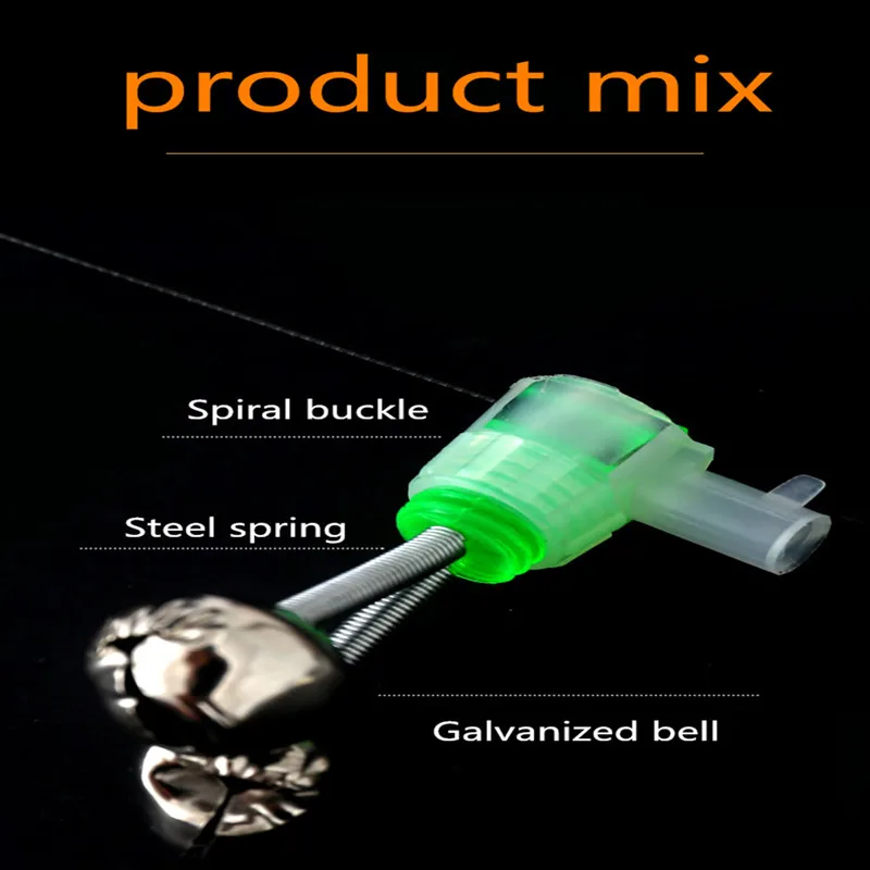 10PCS Outdoor Fishing Clamping Rod Ring Alarm Fishing Gear Fish Accessories Wild Fishing Sea Fishing Alarm
