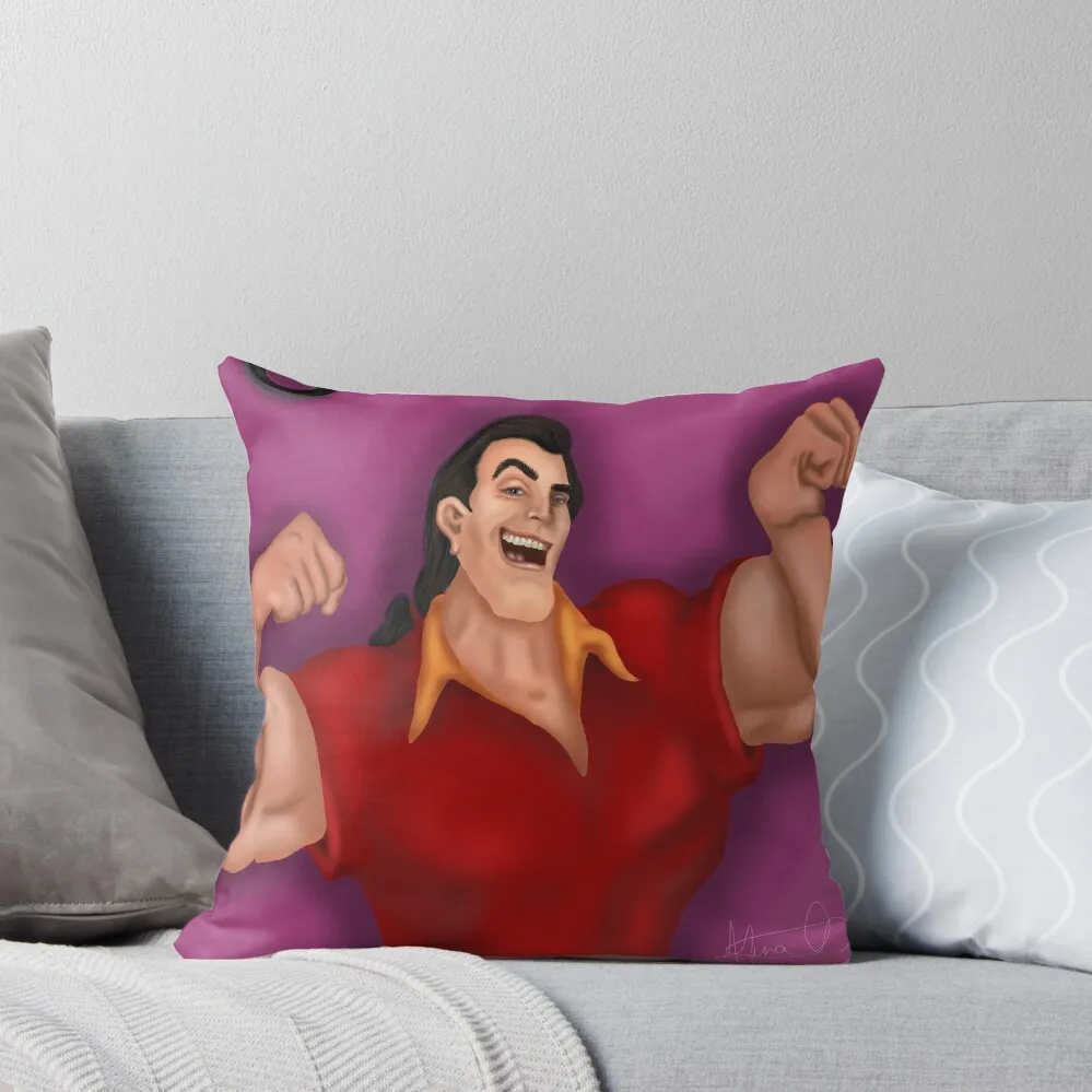 Gaston - Villains - FairyTales Throw Pillow Elastic Cover For Sofa covers for pillows pillow