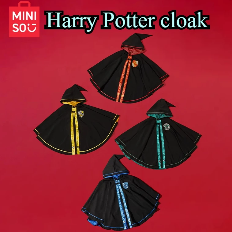 MINISO Harry PotterS Series Magic Cloak Jacket Party Carnival Hufflepuff College Cosplay Costume, Birthday Gift