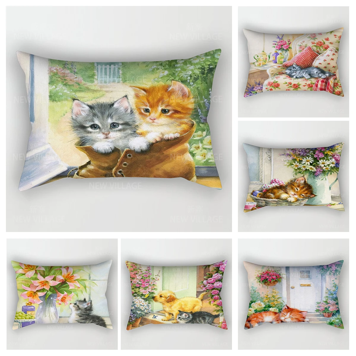 Home decoration Natural and Animal Styles pillow cushion cover Home decor throw pillow covers 30*50 pillowcase 30x50 40x60 50*70