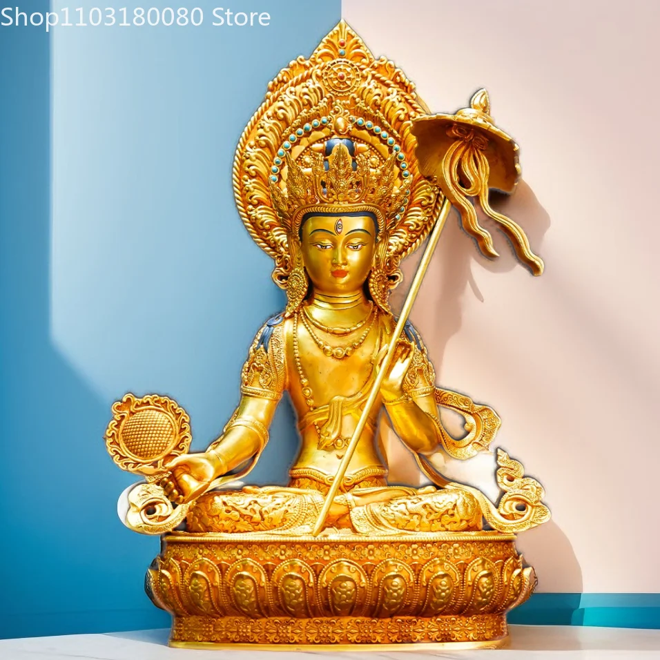 

Copper gilding Relief Maha sitatapatra buddha statue Tibet buddhism White Umbrella Mother-Buddha sculpture decor 24cm,21cm,15cm