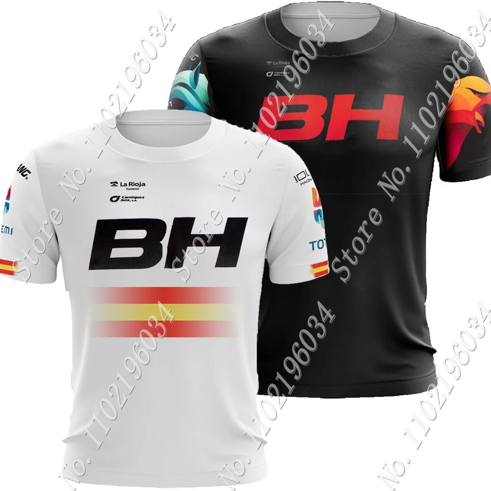 CAMISETA BH Coloma Team 2023 T Shirts 3D Print Black Spain Mens Summer Running Streetwear Casual Technical Training Clothes