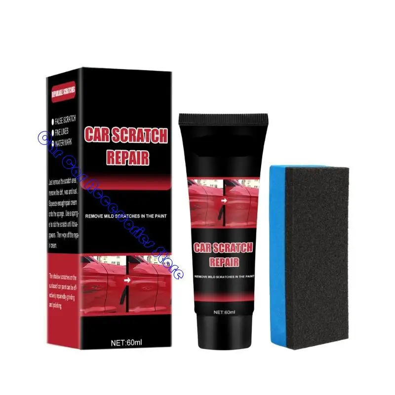 

242D CAR SCRACCATCE REPORM WAX 60 мл автомобильного корпуса для сетены царапины с губкой