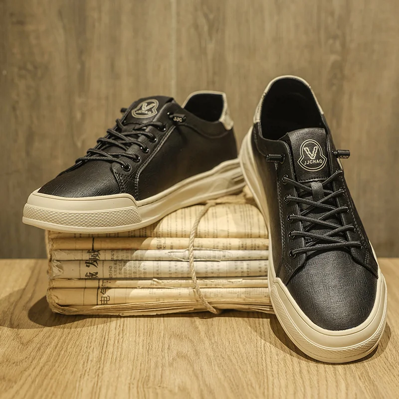 ​ حذاء بدون كعب للرجال الأكثر مبيعًا لعام 2025 - حذاء رياضي أبيض كلاسيكي، مسامي وممتص للصدمات، متين وغير قابل للانزلاق، مريح خفيف الوزن