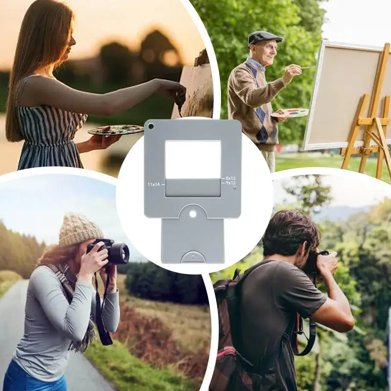 Портативный и универсальный видоискатель с цветной изоляцией, инструмент для захвата эскиза, видом художника для рисования, рисования, фотографии