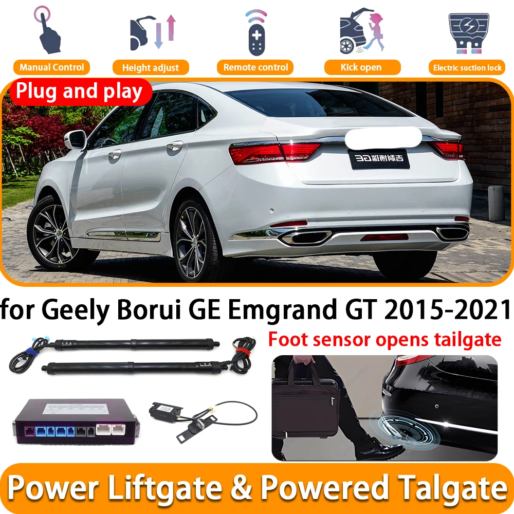 for Geely Borui GE Emgrand GT 2015-2021 Electric Automatic Powered Tailgate Power Liftgate System Plug and Play Trunk Lift Kit
