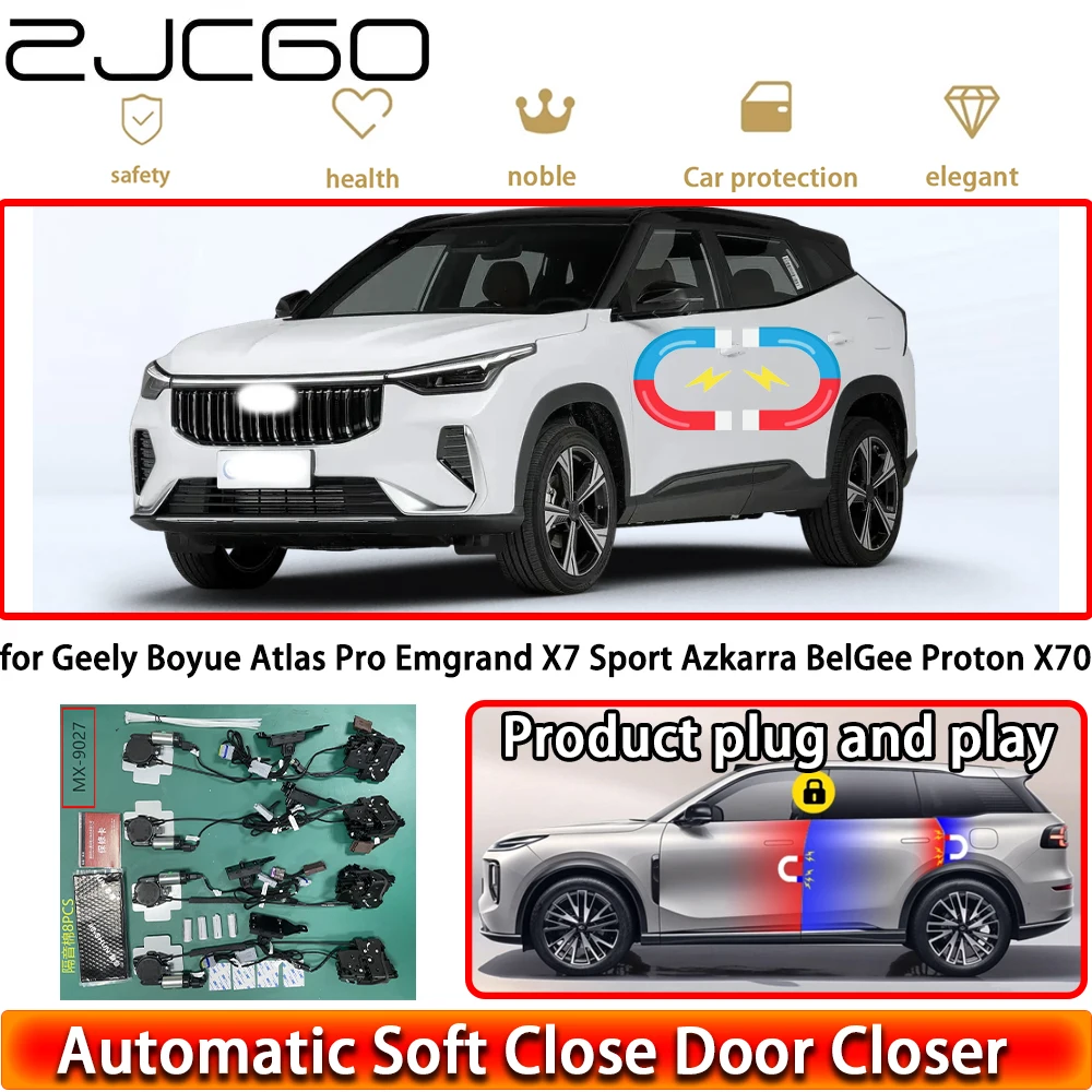 

for Geely Boyue Atlas Pro Emgrand X7 Sport Azkarra BelGee Proton X70 Soft Close Door Power Closing Latch System Door Easy Close