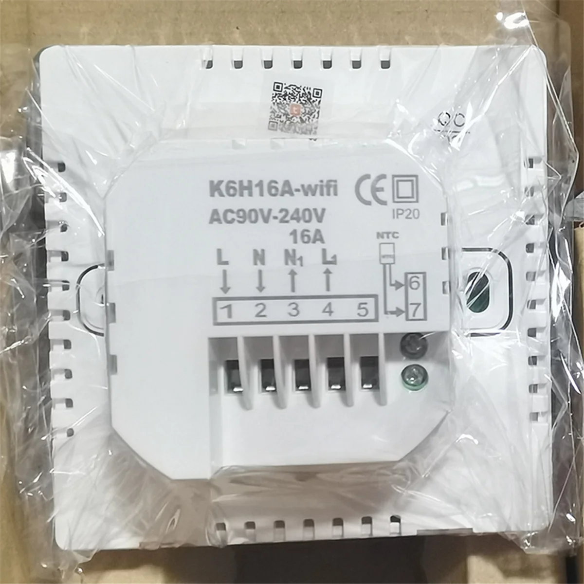 Thermostat WIFI Graffiti écran tactile Thermostat de chauffage Thermostat intelligent WIFI blanc 3A plomberie/chaudière murale suspendue