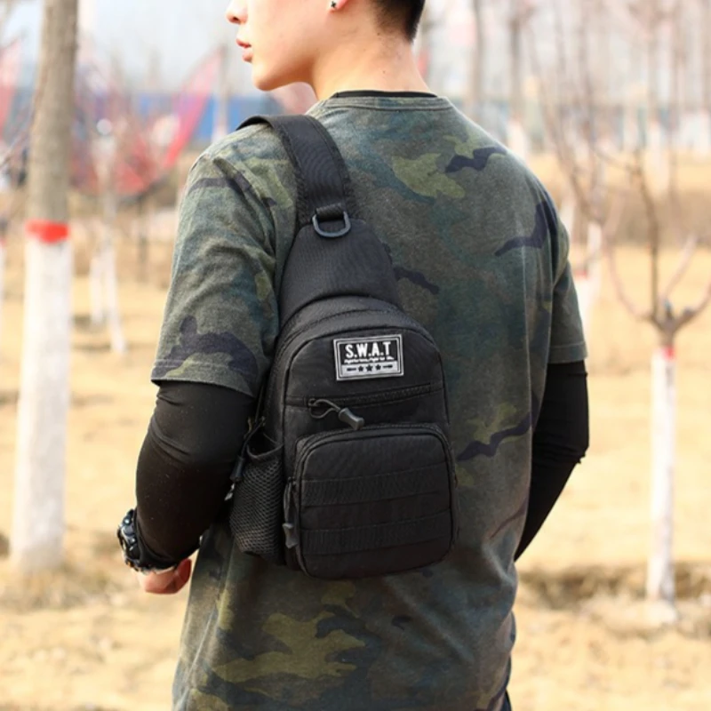 

Outdoor Sports Mountaineering Bag Versatile Crossbody Bag Tactical Convenient Shoulder Bag Camouflage Chest Bag