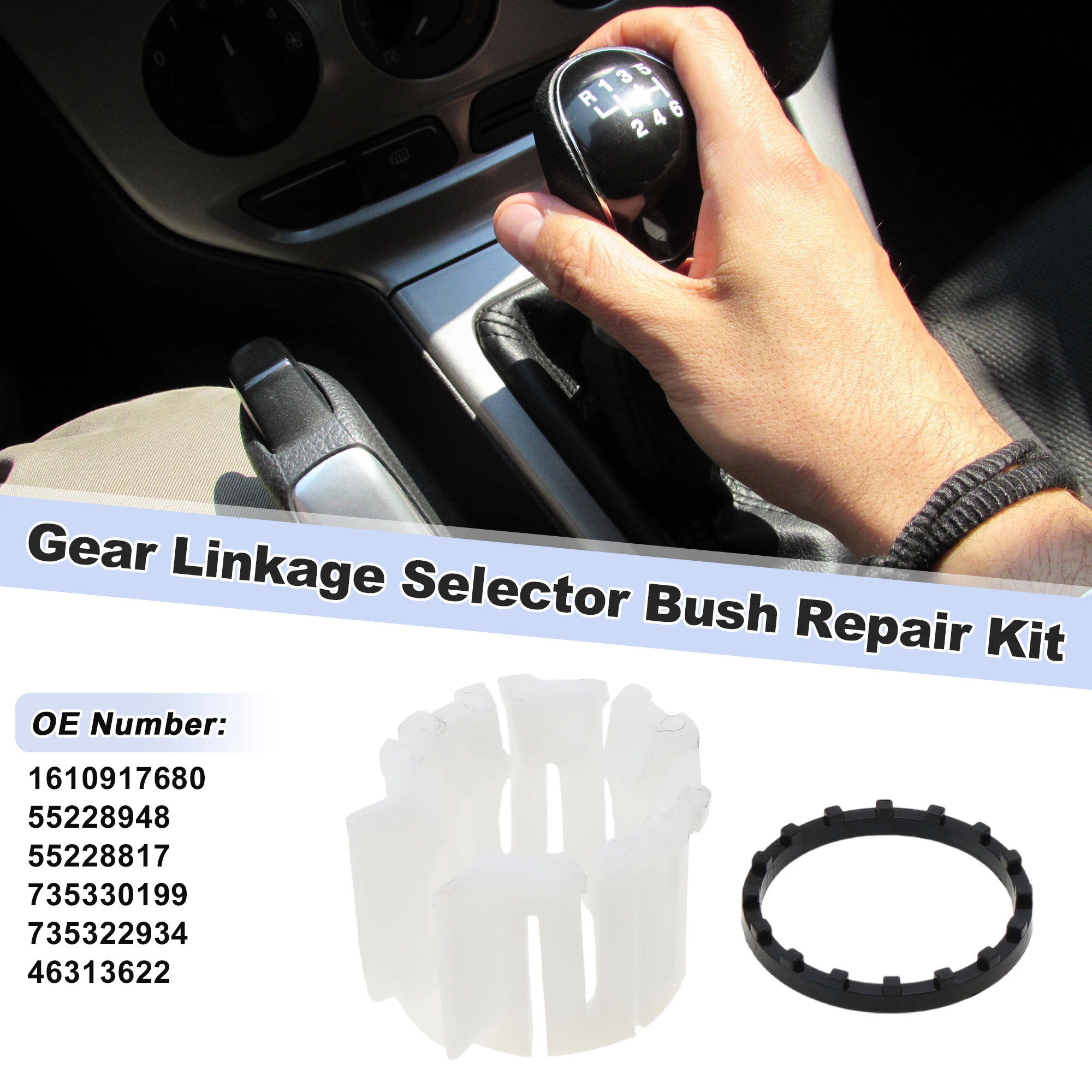 UXCELL Gear Linkage Selector Bush Repair Kit for Citroen Nemo 2007-2018 No.1610917680