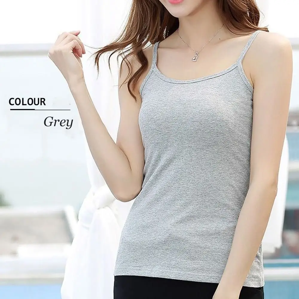 Fashion Square Neck Crop Tops Sleeveless Sexy Tank Top Slim Fit Low Cut Racerback Girls