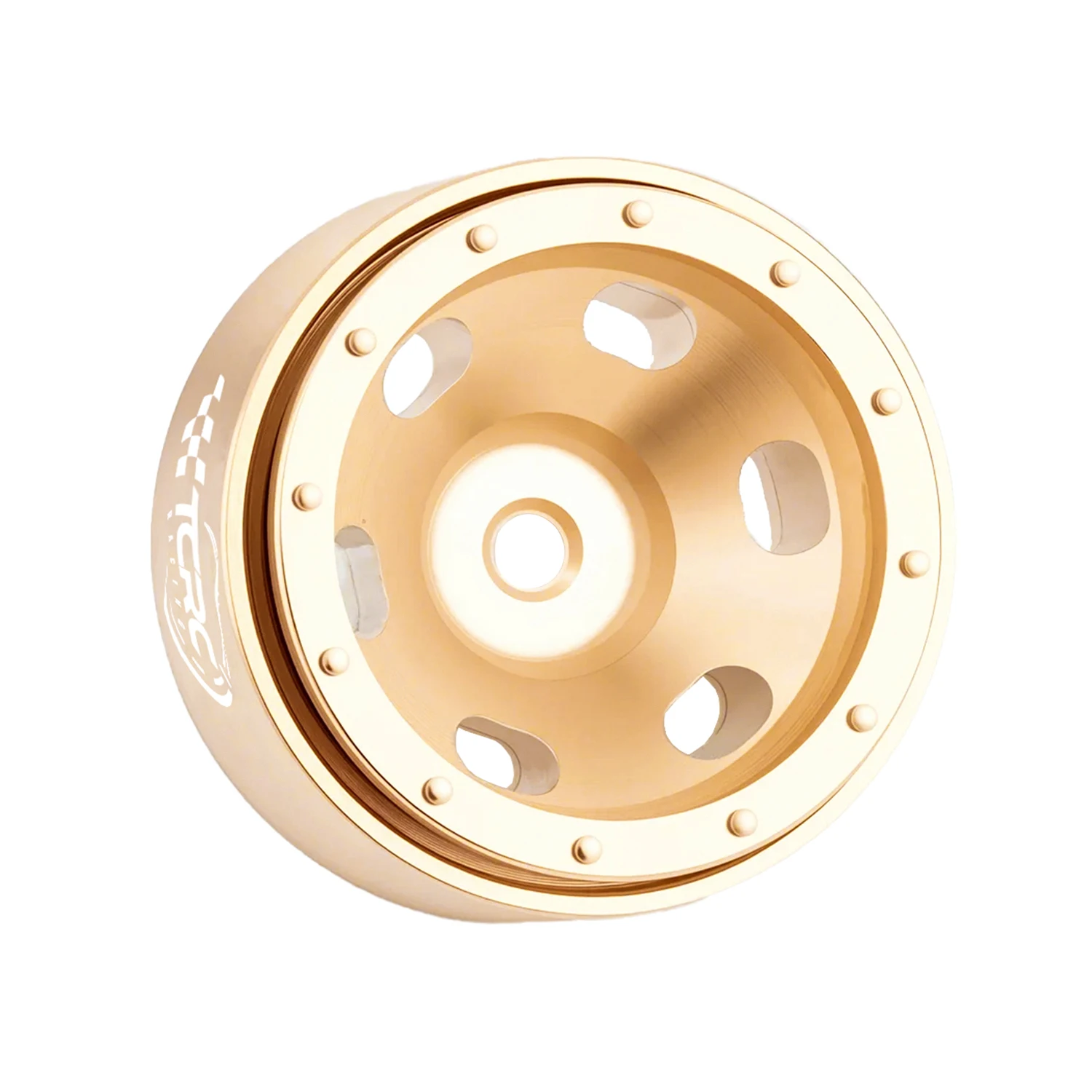 TCRC Deep Dish Brass 0.7inch Beadlock Wheels Hubs for 1/30 Axial SCX30 RC Crawler Car Upgrade Parts
