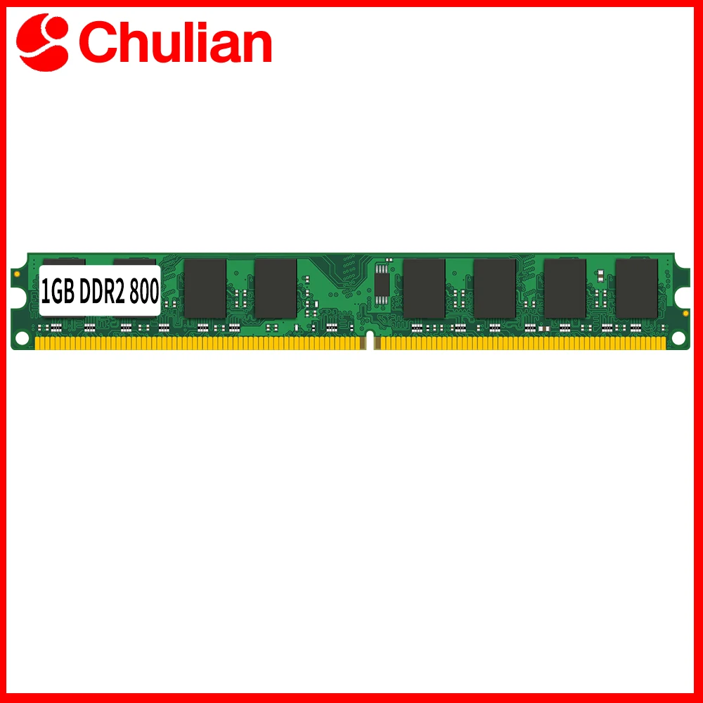 

For Desktop Computer Memoria Module PC Memory Ram PC6400 DDR2 800MHz 1.8V 240PIN 1GB DIMM Non-ECC Desktop Compatible Memory