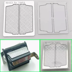 1pcs Simulation Metal Silver Tail Light Skid Plate for 1/14 Tamiya RC Truck Car For scania R730 R620 R470 56323