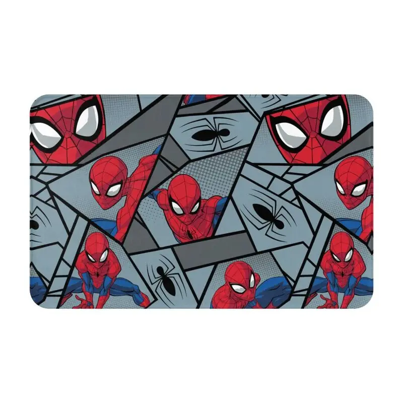 Custom Spider Man Front Door Floor Entrance Mat Outdoor Bath Kitchen Doormat Garden Carpet Rug