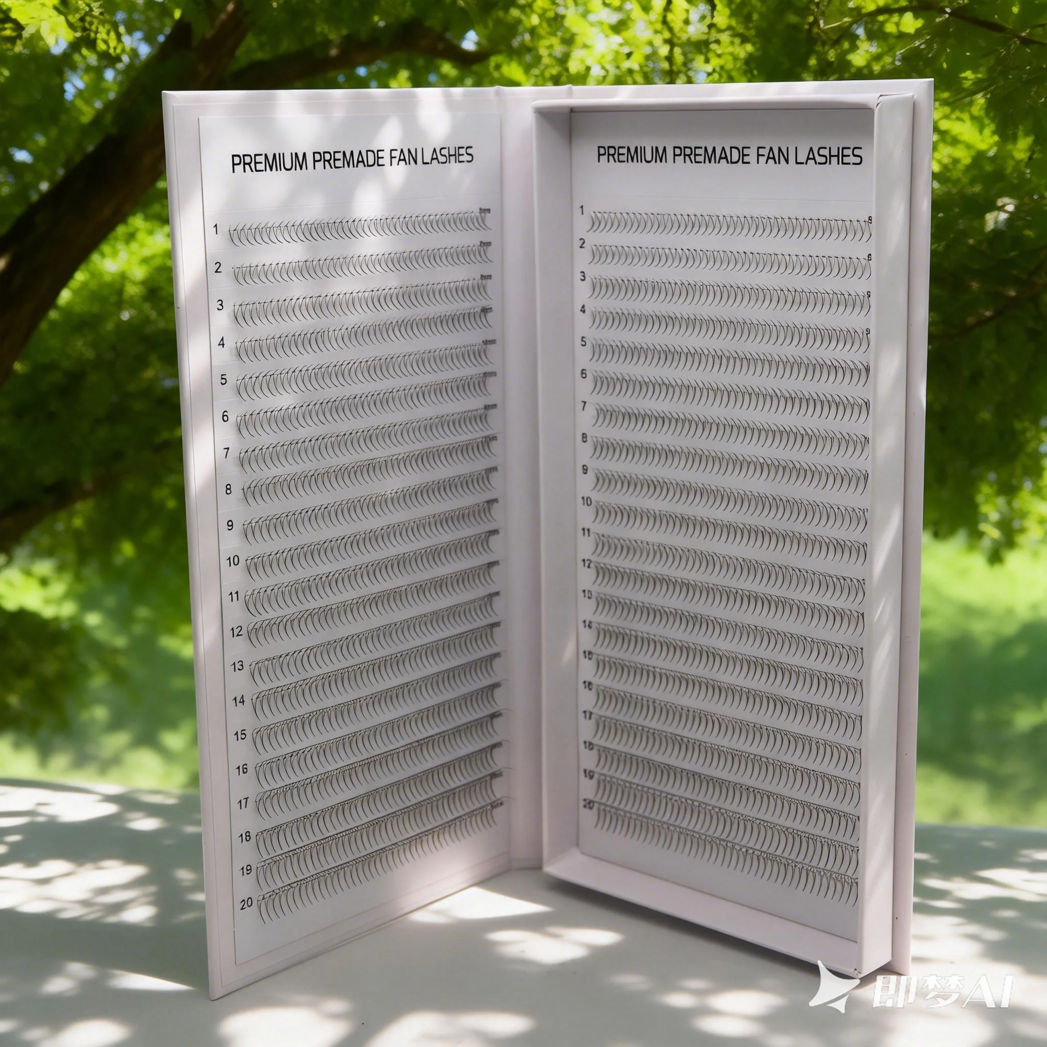 

40 Row Fake Promade Fan Lash 5D8D10D 800 Cilis Handmade Natural Premade Lashes Tray False Eyelash Extension For Makeup Woman