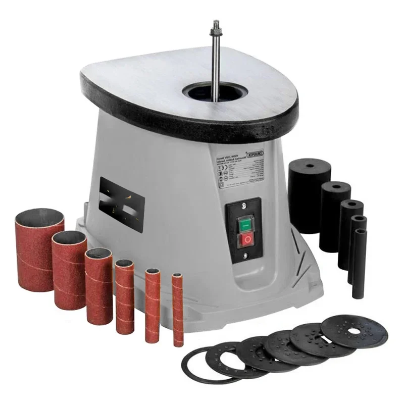 450W Electric Desktop Sand Column Machine Shaft Sanding Machine Woodworking Inner Round Belt Sanding Machine Polishing Tool