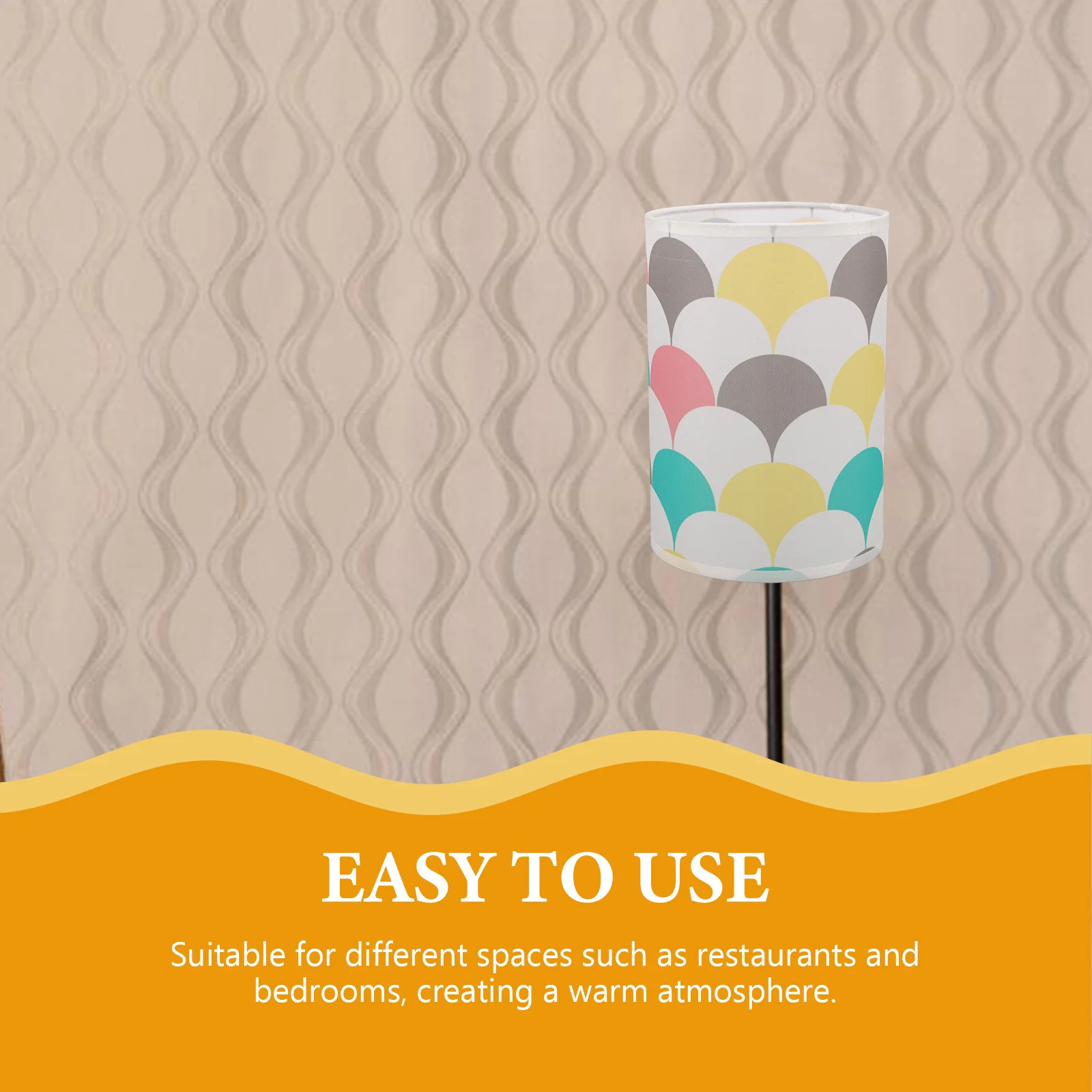 

Fabric Shade 12 Inch Desk Lampshade Replacement For Bedside Table Lamp Modern Light Fixture Decorative Household Lamp