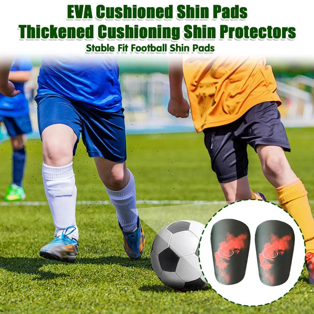 Comfort Fit Soccer Shin Guards Youth Soccer Shin Guards Set Miniature Leg Protectors for Teens Adults Protective for Training
